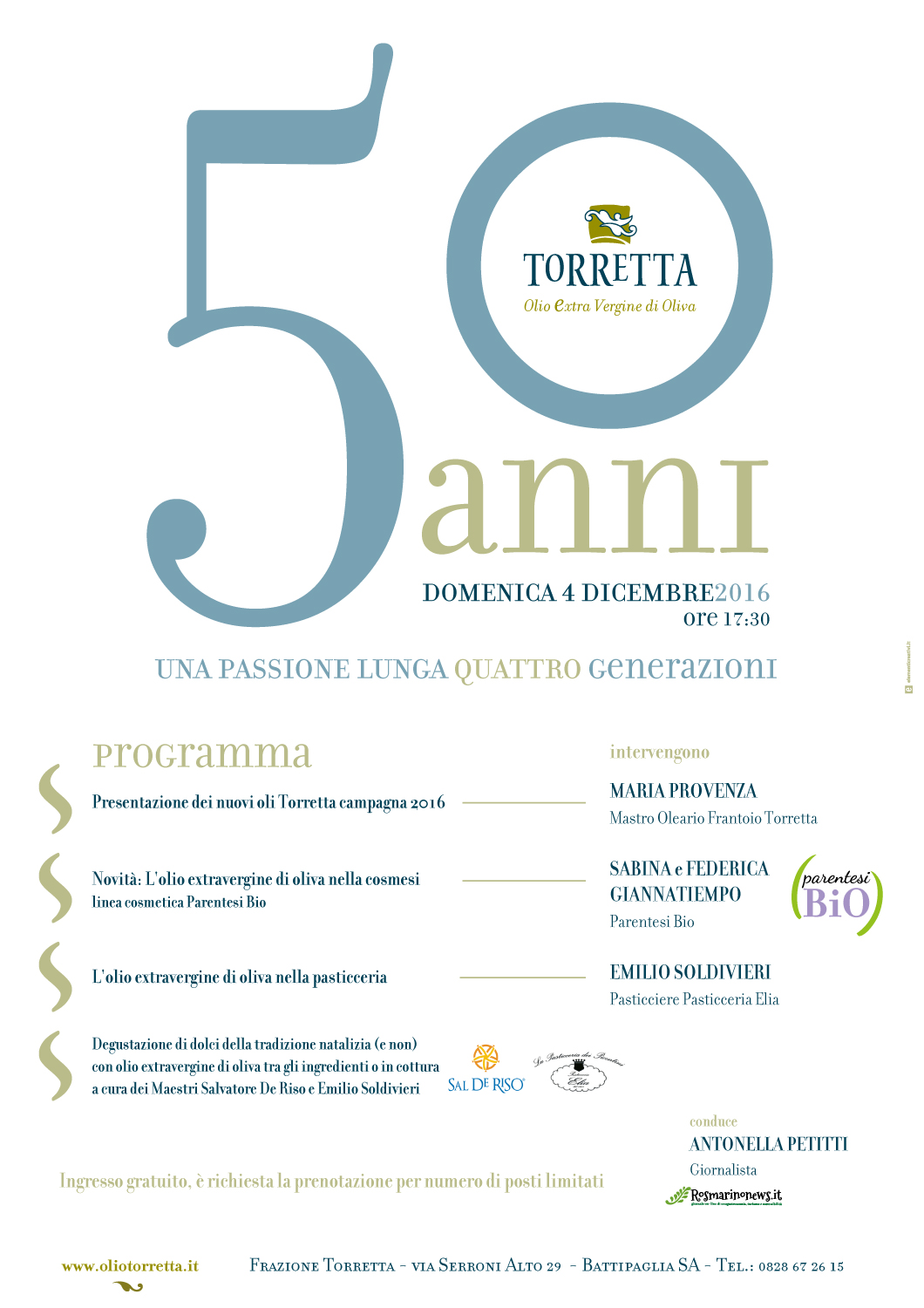 50 anni di olio: buon compleanno Torretta!